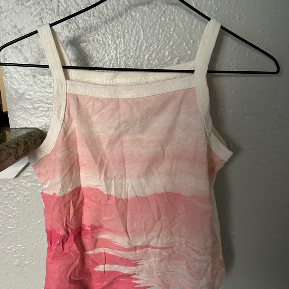 J. Crew Kids Pink and Cream Camisole
